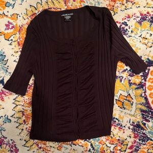United States Sweaters brown Button-Down Top
